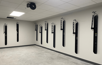 Indoor bike room parking